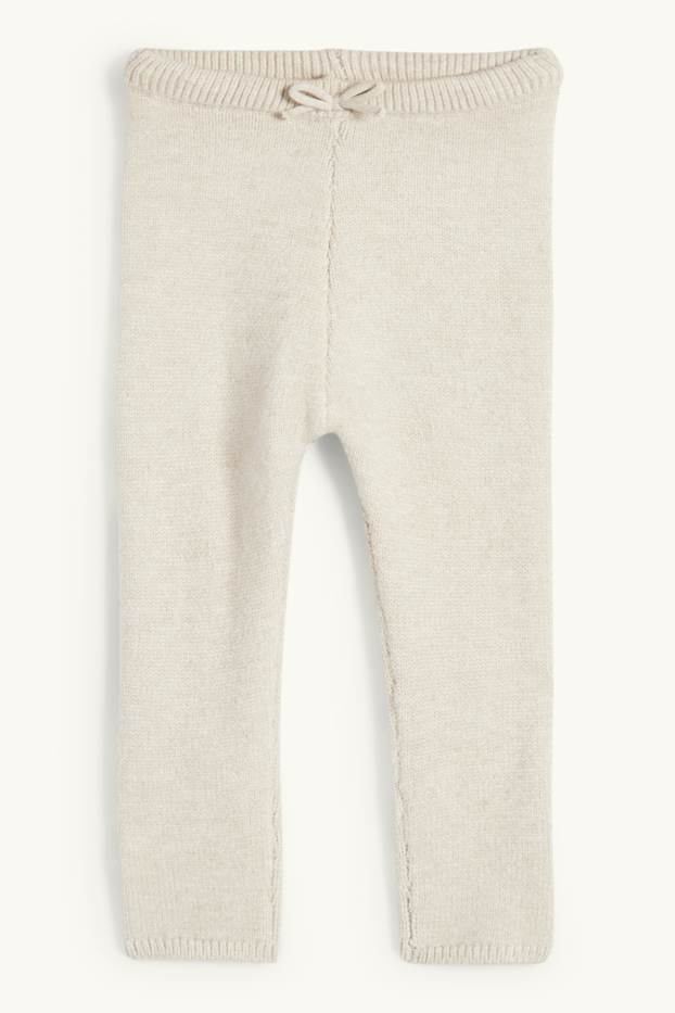 Bébés filles - Leggings en maille pour bébé - blanc crème