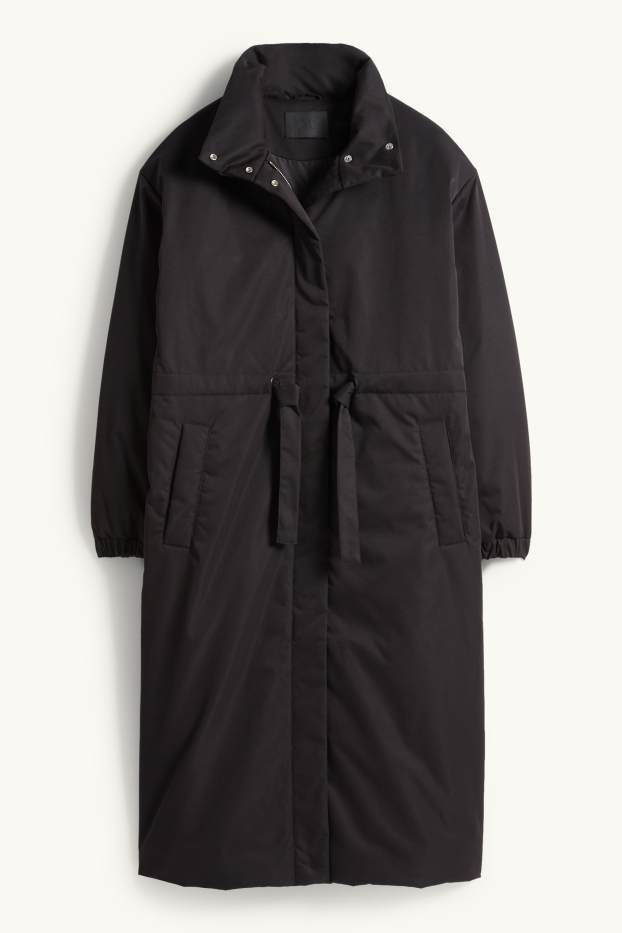 Femmes - Manteau - rembourré - déperlant - noir