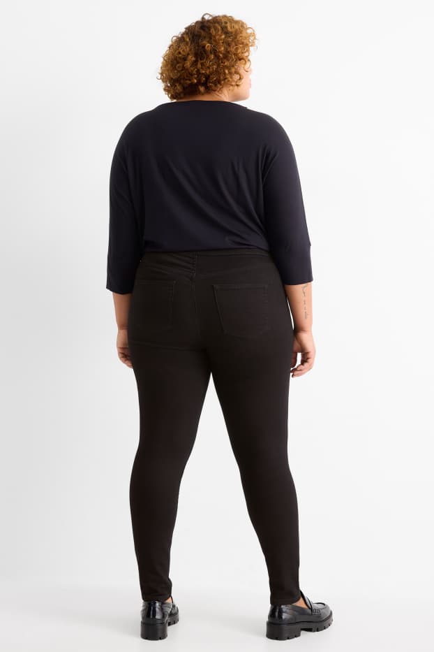 Damen - Jegging Jeans - Mid Waist - schwarz