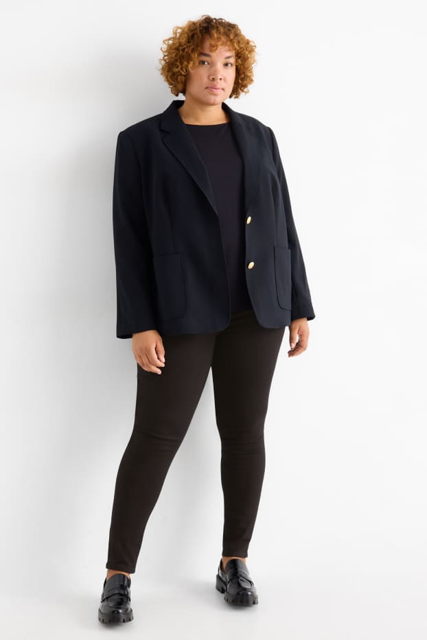 Damen - Jegging Jeans - Mid Waist - schwarz