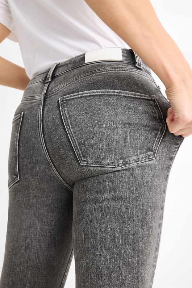 Femei - Skinny jeans - talie înaltă - fibră LYCRA® ADAPTIV - denim-gri