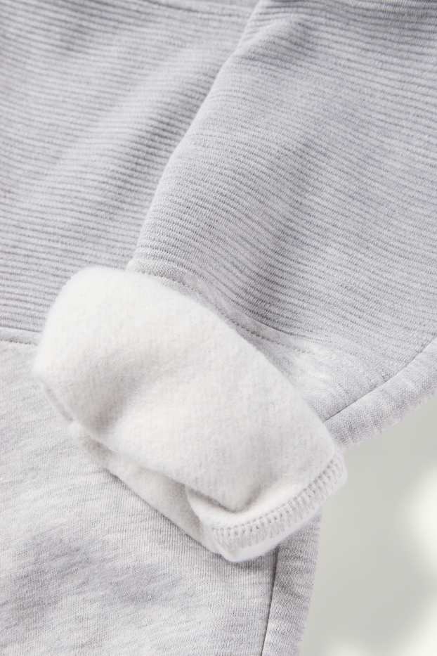 Copii - Băieți - New York - set - hanorac cu fermoar cu glugă și pantaloni de trening - gri deschis