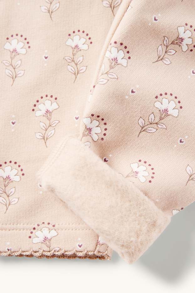 Nadó nena - Floretes - conjunt per a nadó - 3 peces - blanc trencat