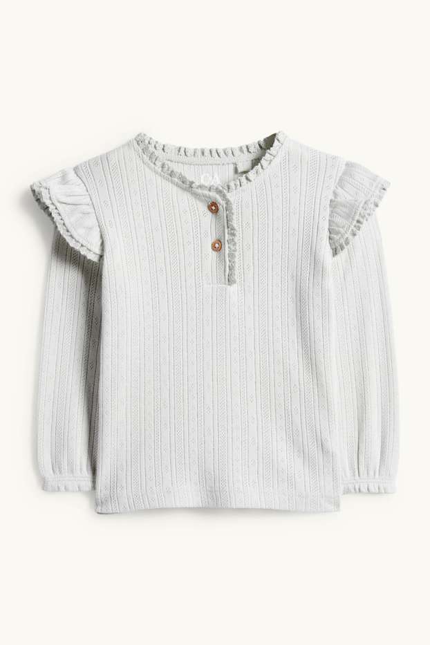 Baby Mädchen - Baby-Langarmshirt - mintgrün