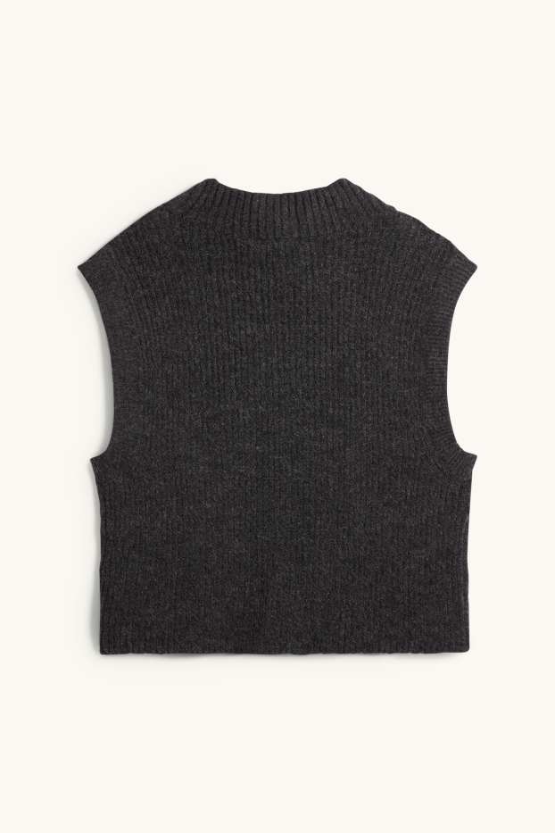 Dona - Jersei sense mànigues - negre jaspiat