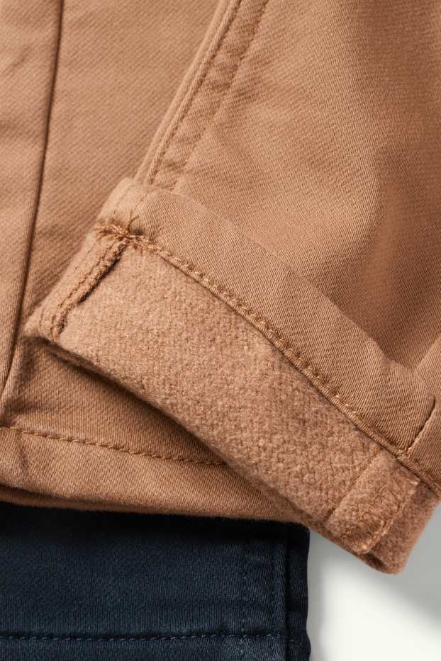 Nen - Paquet de 2 - pantalons tèrmics - blau/beix