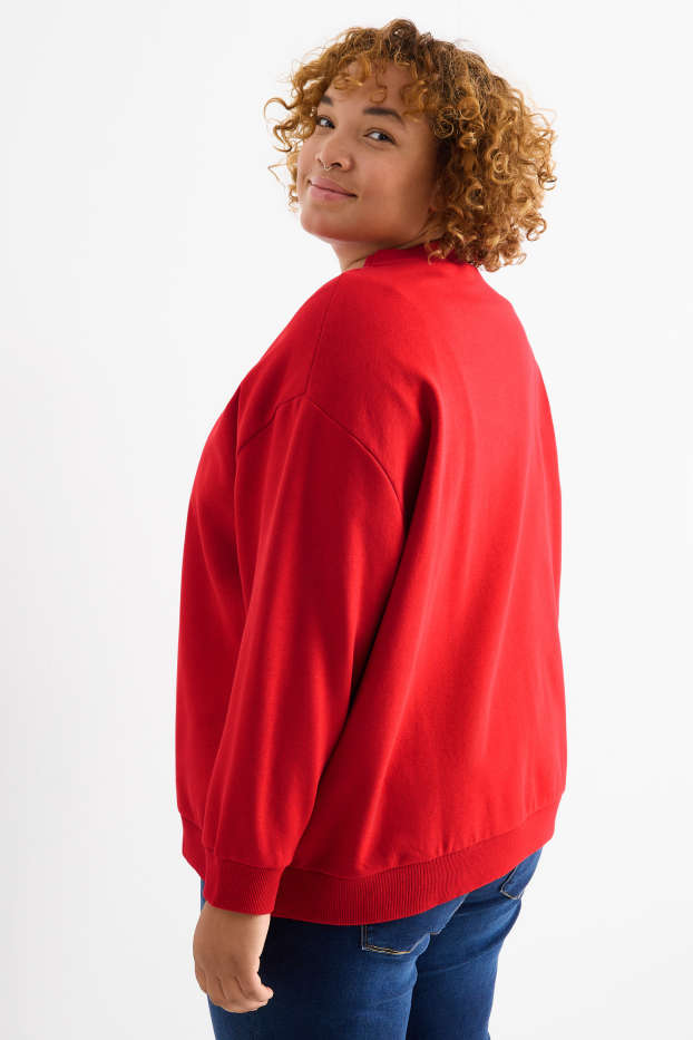 Femmes - Sweat de Noël - Peanuts - rouge