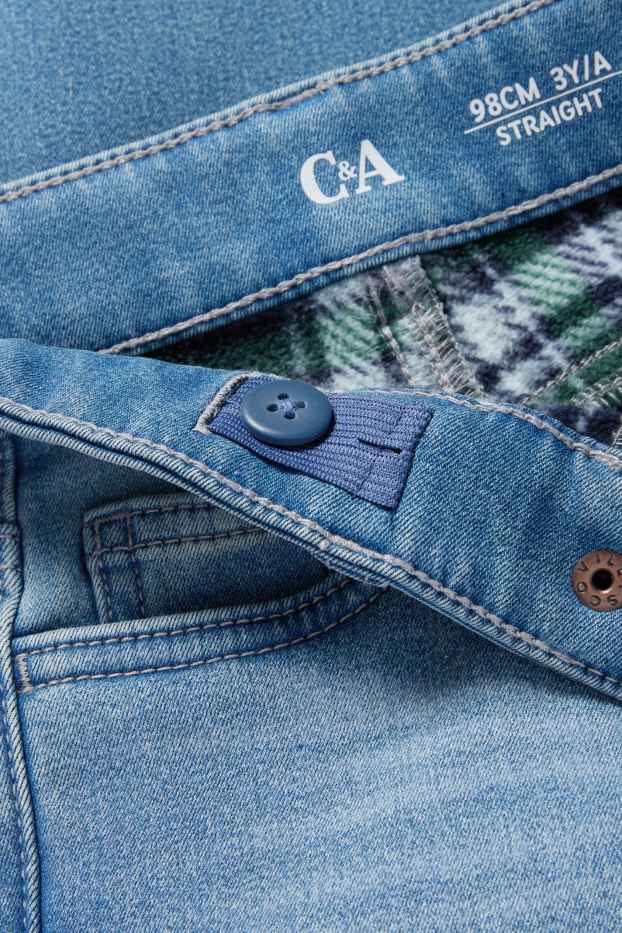 Děti - chlapci - Straight jeans - termo džíny - džíny - modré