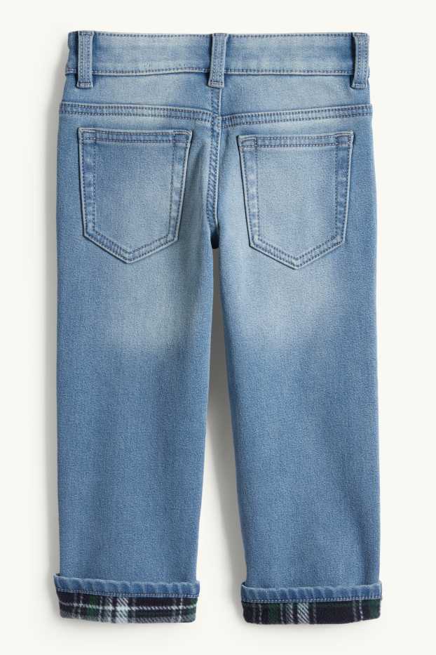 Děti - chlapci - Straight jeans - termo džíny - džíny - modré