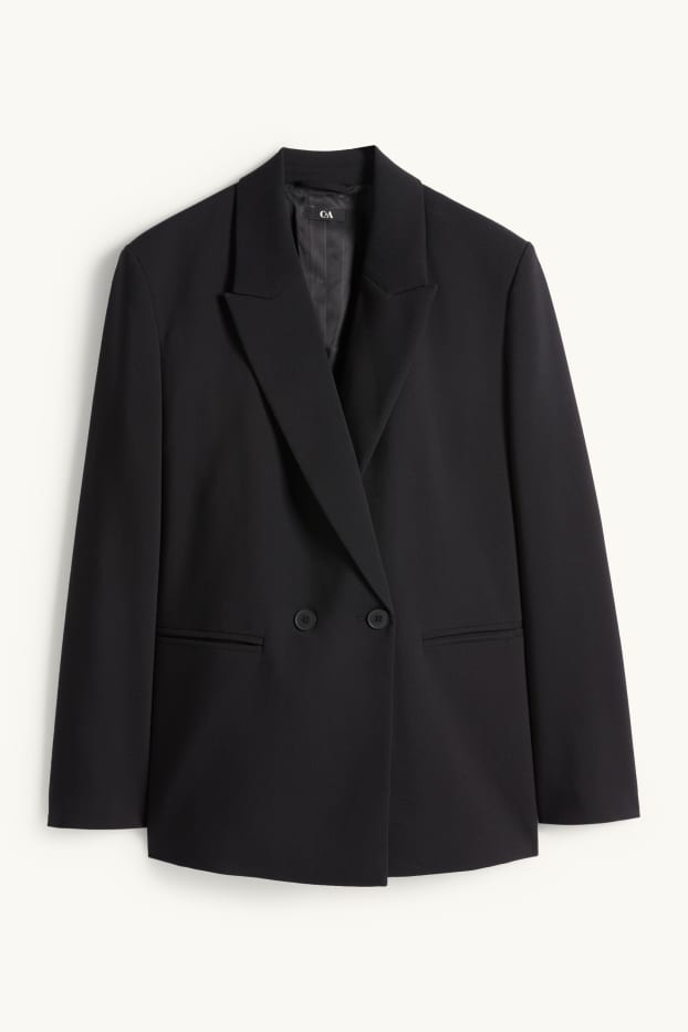 Femmes - Blazer long oversize - noir