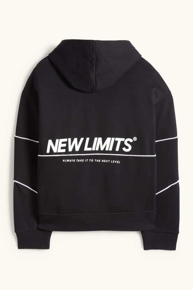 Bambini - Felpa con cappuccio - nero