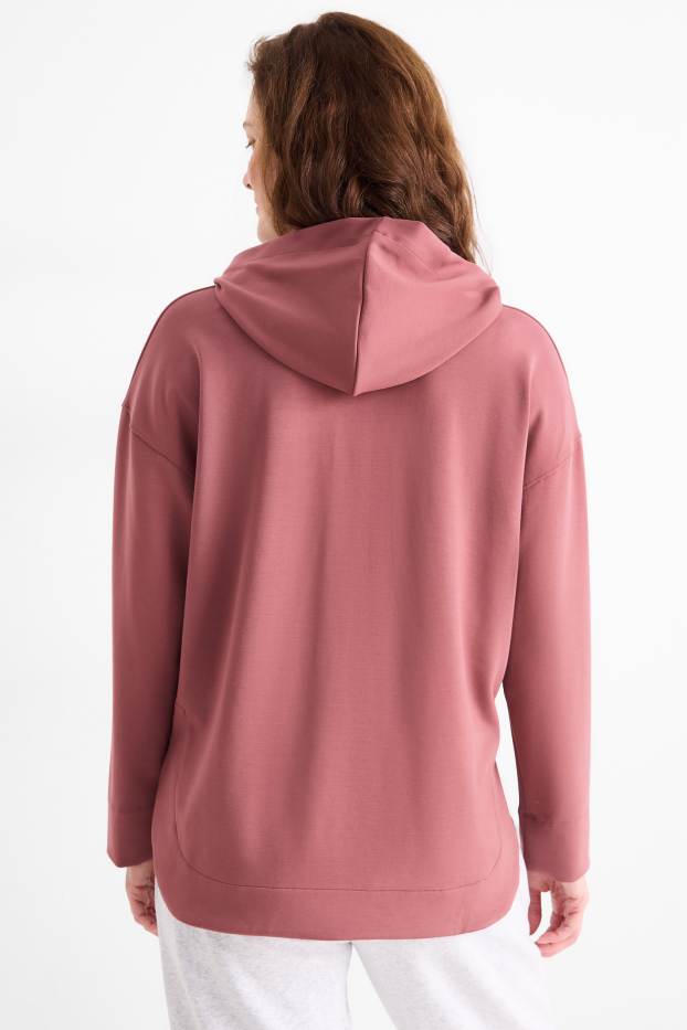 Donna - Felpa con cappuccio - bordeaux