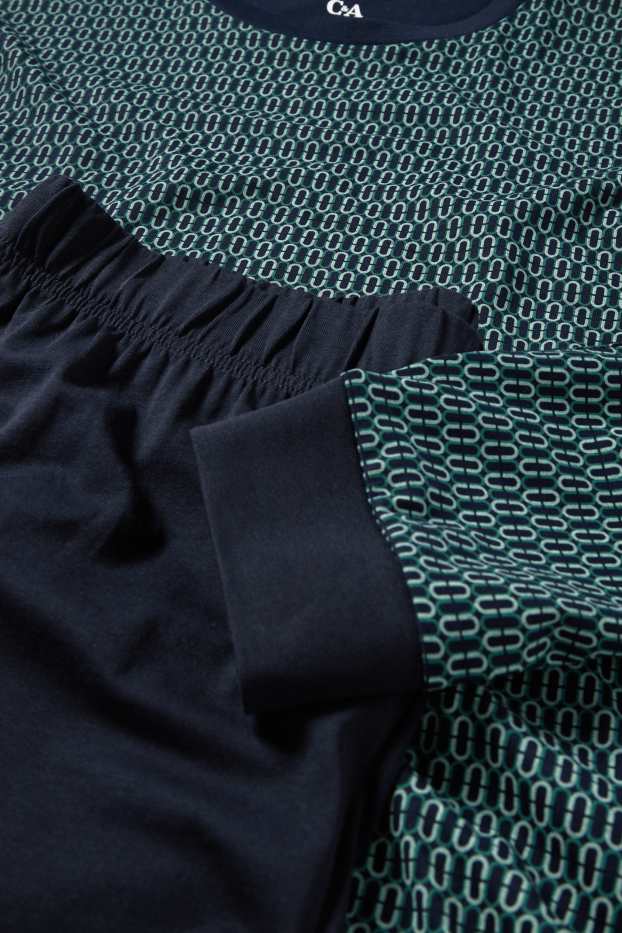 Herren - Pyjama - dunkelblau