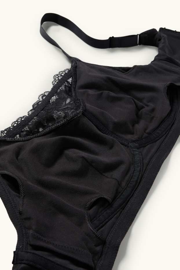 Dames - Prothese-BH zonder beugels - zwart