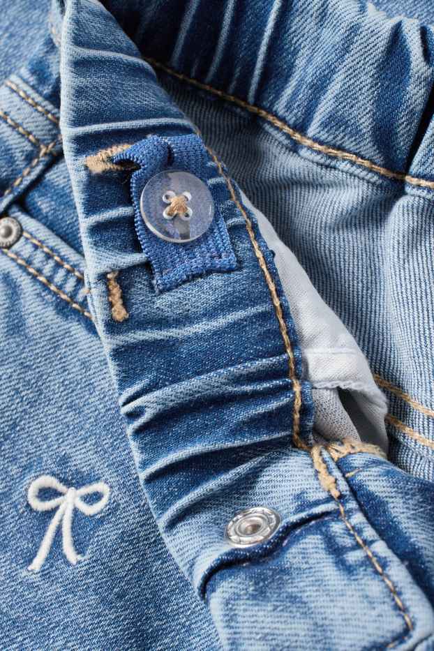 Enfants filles - Nœud - regular jean - jean bleu clair