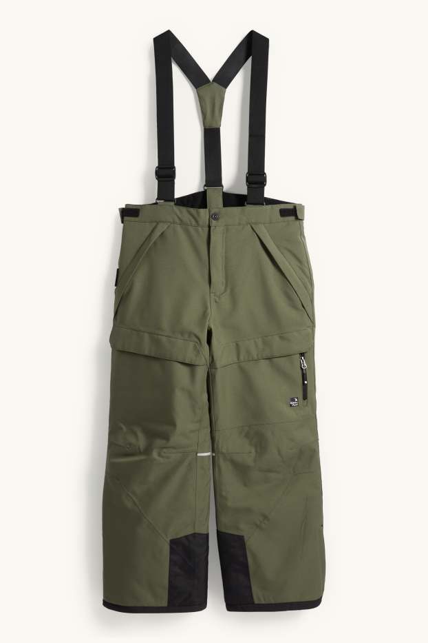 Copii - Băieți - Pantaloni de schi - impermeabili - verde