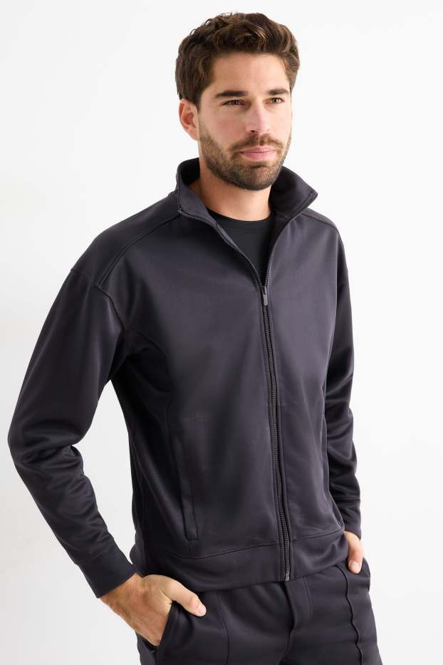 Men - Technical zip-through sweatshirt - dark blue