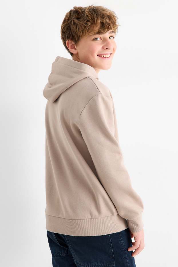 Enfants garçons - Garfield - sweat à capuche - beige