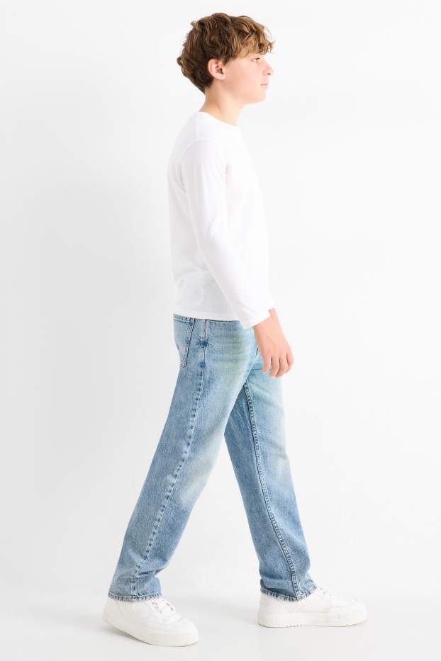 Kinder Buben - Relaxed Jeans - helljeansblau