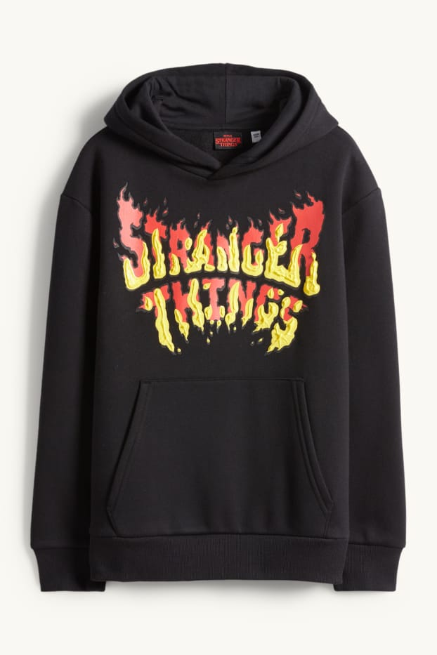 Children Boys - Stranger Things - hoodie - black