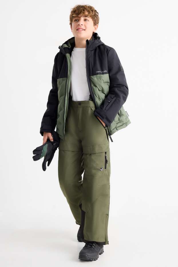 Copii - Băieți - Pantaloni de schi - impermeabili - verde