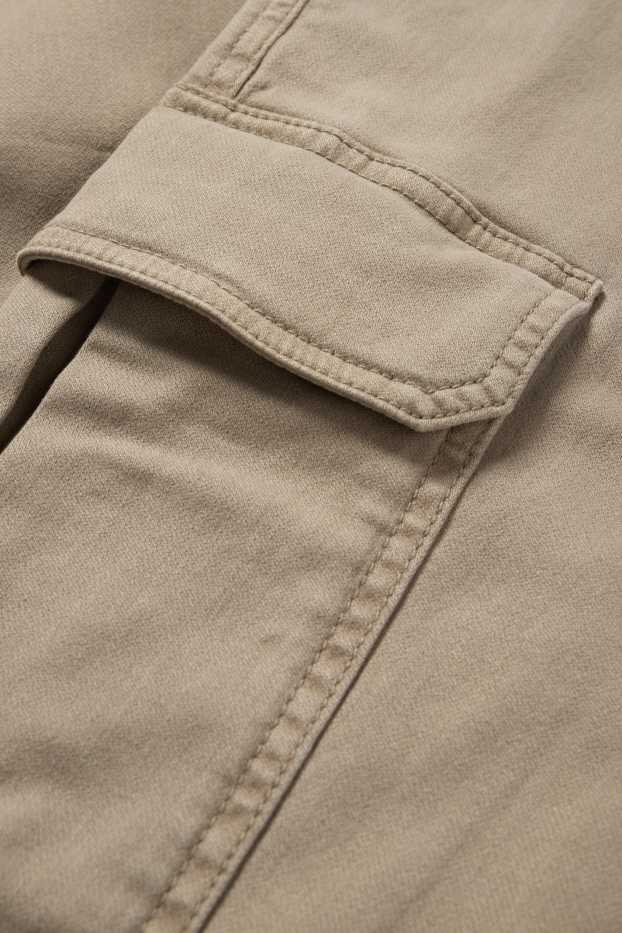 Hommes - Pantalon cargo - tapered fit - LYCRA® - marron clair