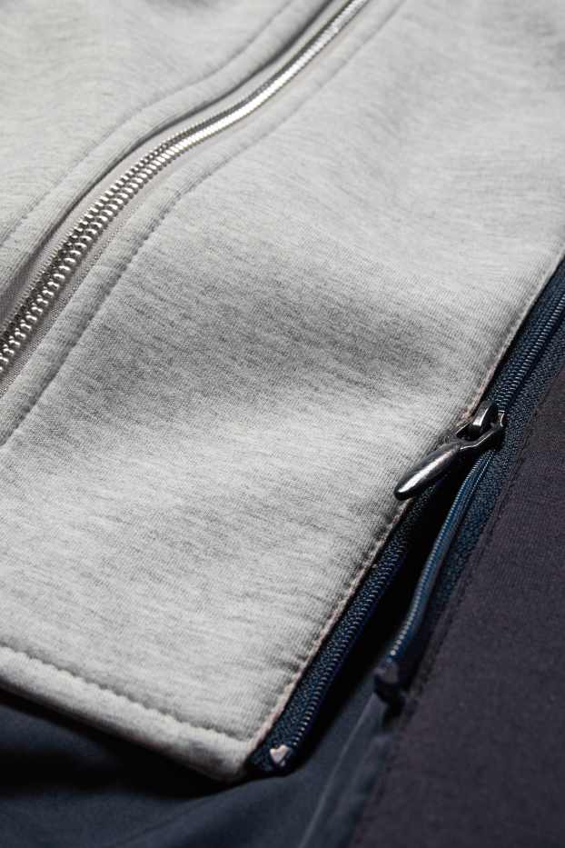 Femmes - Manteau à capuche - bleu foncé