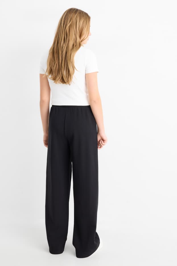 Kinder Mädchen - Jogginghose - schwarz