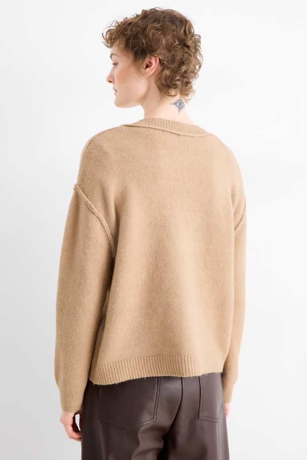 Femmes - Gilet de maille - beige