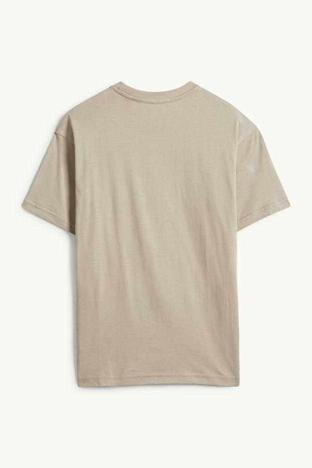 Kinderen: jongens - Skater - T-shirt - taupe