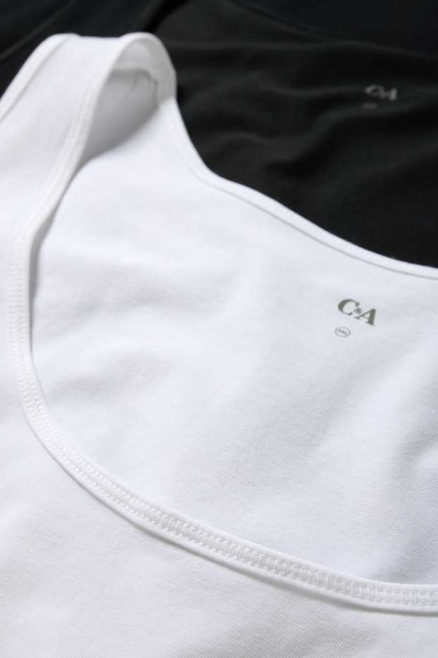 Femmes - Lot de 2 - tops - noir / blanc