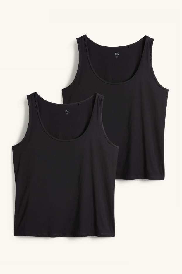 Donna - Confezione da 2 - top - nero