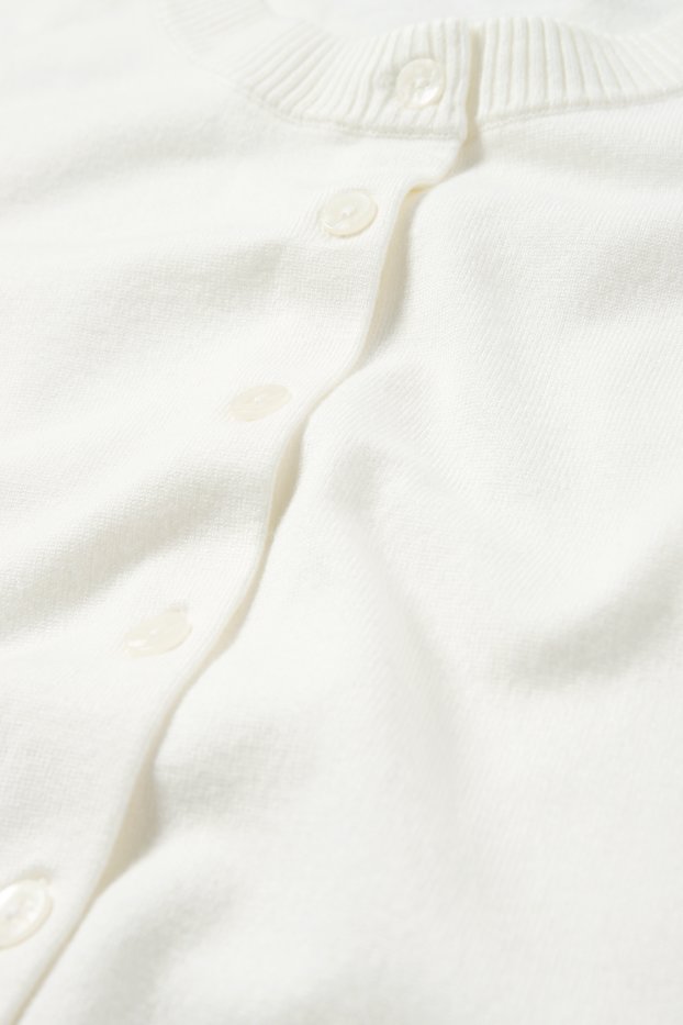 Damen - Strickjacke - weiß