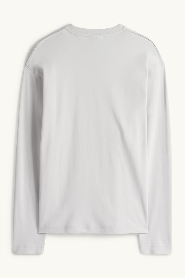 Home - Samarreta de màniga llarga - relaxed fit - gris clar
