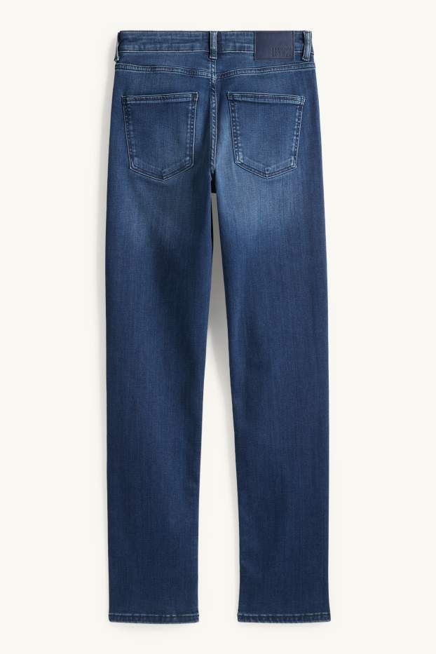 Dona - Straight jeans - mid waist - texà blau