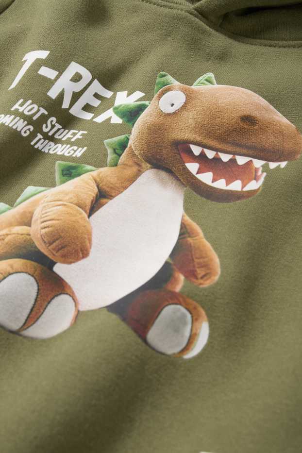 Kinder Buben - Dino - Hoodie - grün