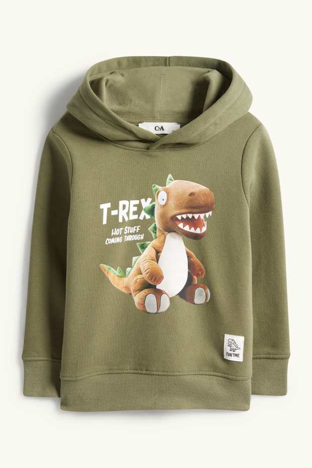 Kinder Buben - Dino - Hoodie - grün