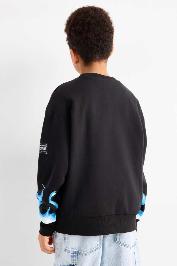 Kinder Buben - SmileyWorld® - Sweatshirt - schwarz