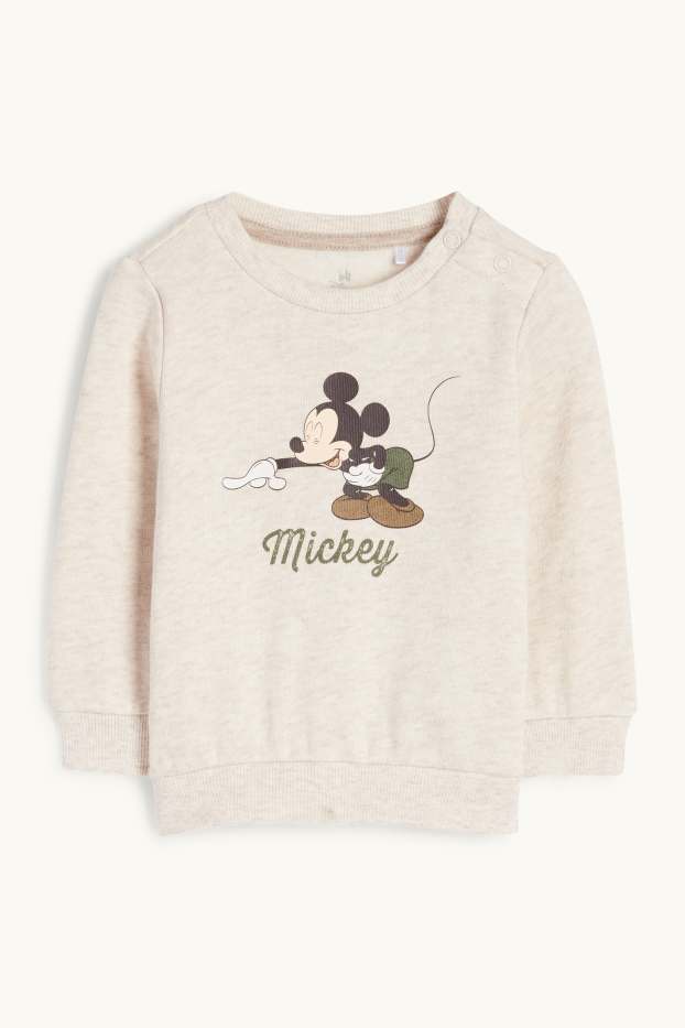 Bébés garçons - Mickey Mouse - tenue pour bébé - 2 pièces - beige clair