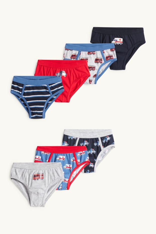 Nen - Paquet de 7 - policia, bombers i ambulància - eslips - gris clar jaspiat