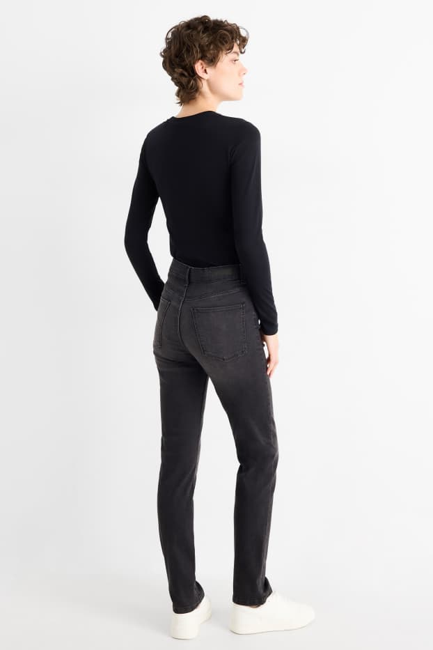 Femmes - Slim jean - high waist - LYCRA® - noir