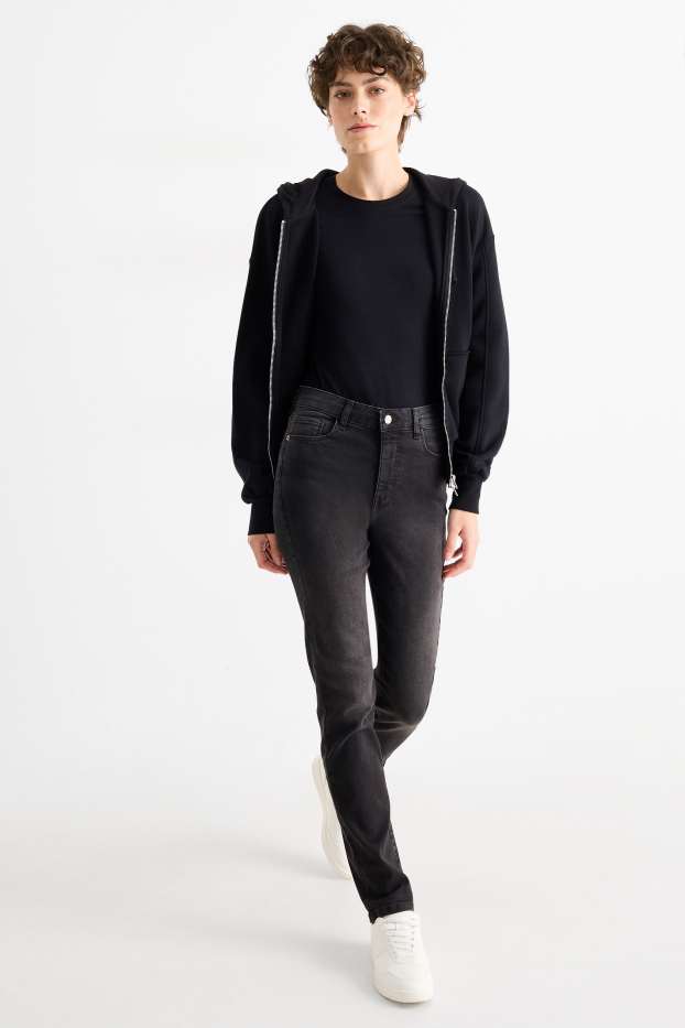 Femmes - Slim jean - high waist - LYCRA® - noir
