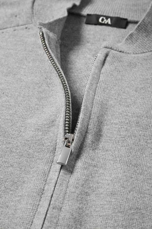 Dames - Vest - licht grijs-mix