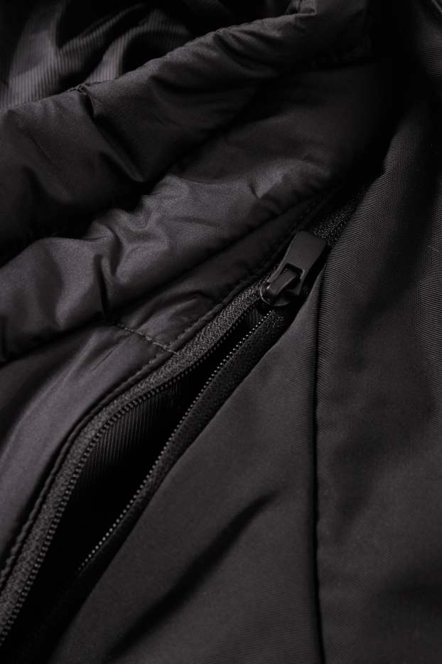 Uomo - Cappotto - foderato - idrorepellente - nero