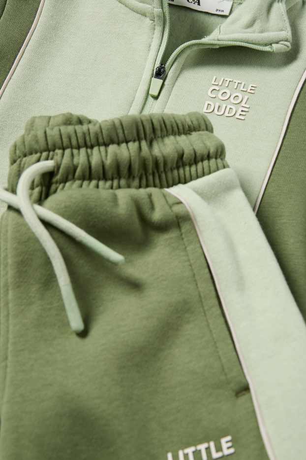 Children Boys - Set - sweatshirt and joggers - 2 piece - light green