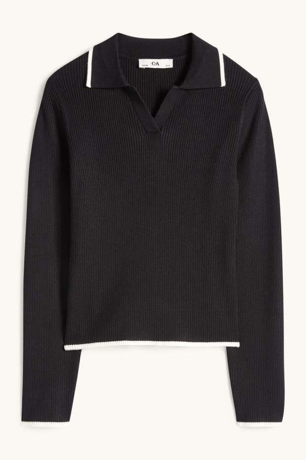 Nena - Jersei - de canalé - negre