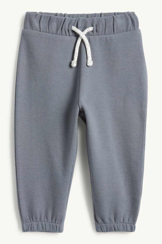 Bébés garçons - Mickey Mouse - tenue bébé - côtelée - 2 pièces - gris