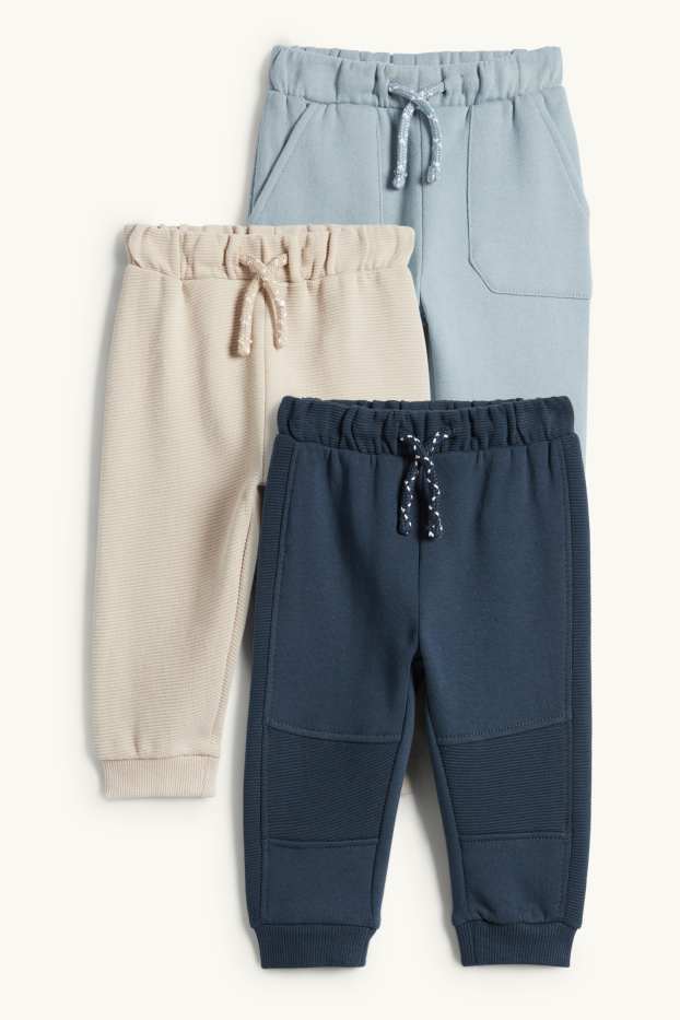 Baby Buben - Multipack 3er - Baby-Jogginghose - dunkelblau