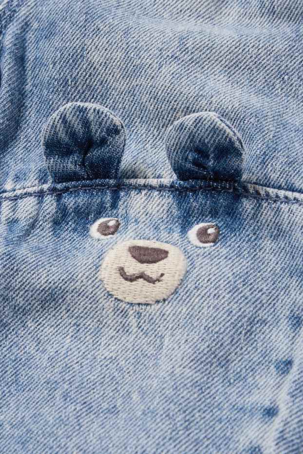 Bebeluși - băieți - Ursuleți - jeans bebeluși - denim-albastru deschis