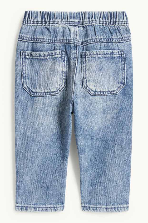 Bebeluși - băieți - Ursuleți - jeans bebeluși - denim-albastru deschis